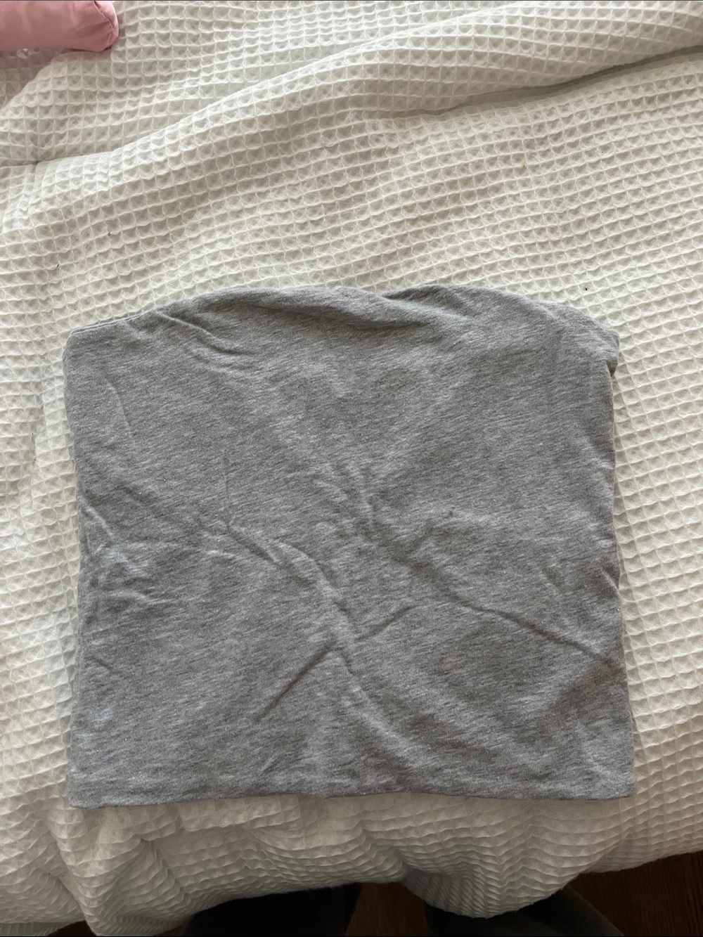 Brandy Melville Gray Strapless Tube Tank Top